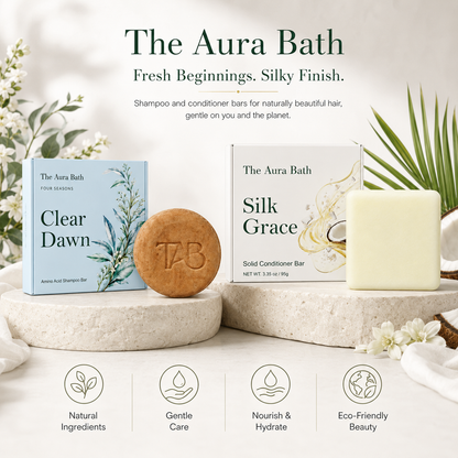 Clear Dawn Shampoo Bar – Cooling Herbal Cleanse for Itchy, Oily Scalp