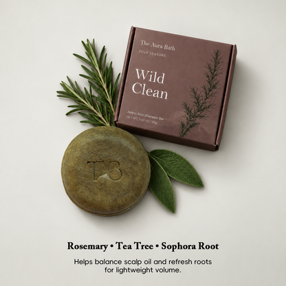 Wild Clean Shampoo Bar For Oily, Fine & Flat Hair