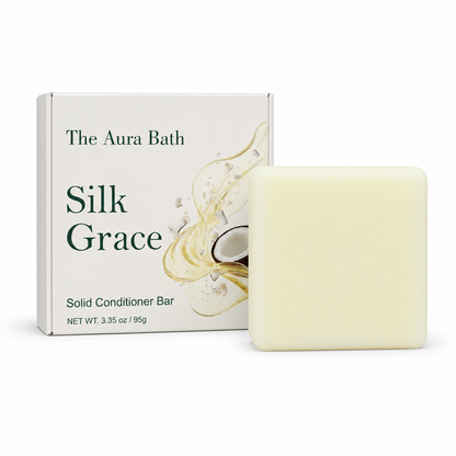 Silk Grace Solid Conditioner Bar – Alkali‑Free, Easy to Rinse‑Out
