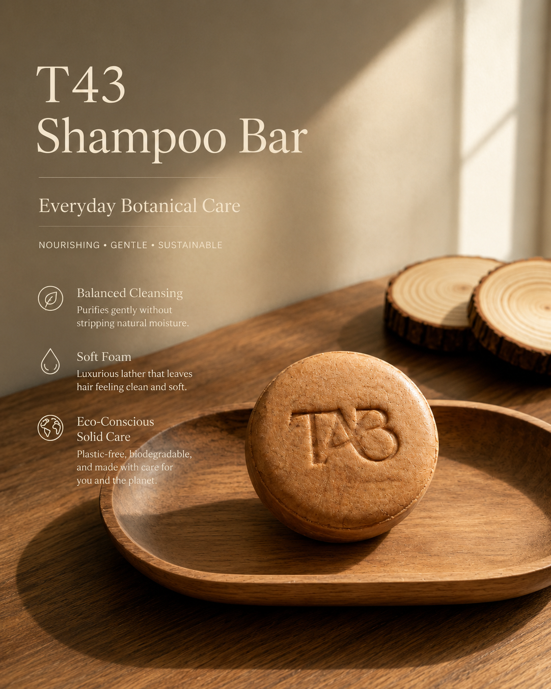 Four Season Series Shampoo Bar – Natural Solid Shampoo for Fine, Limp Hair – Oil-Balancing, Plastic-Free