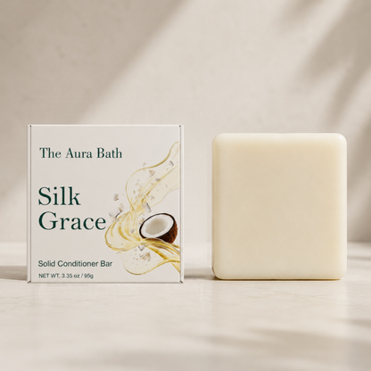 Silk Grace Solid Conditioner Bar – Alkali‑Free, Easy to Rinse‑Out