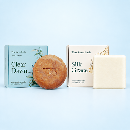Four Season Series Shampoo Bar – Natural Solid Shampoo for Fine, Limp Hair – Oil-Balancing, Plastic-Free