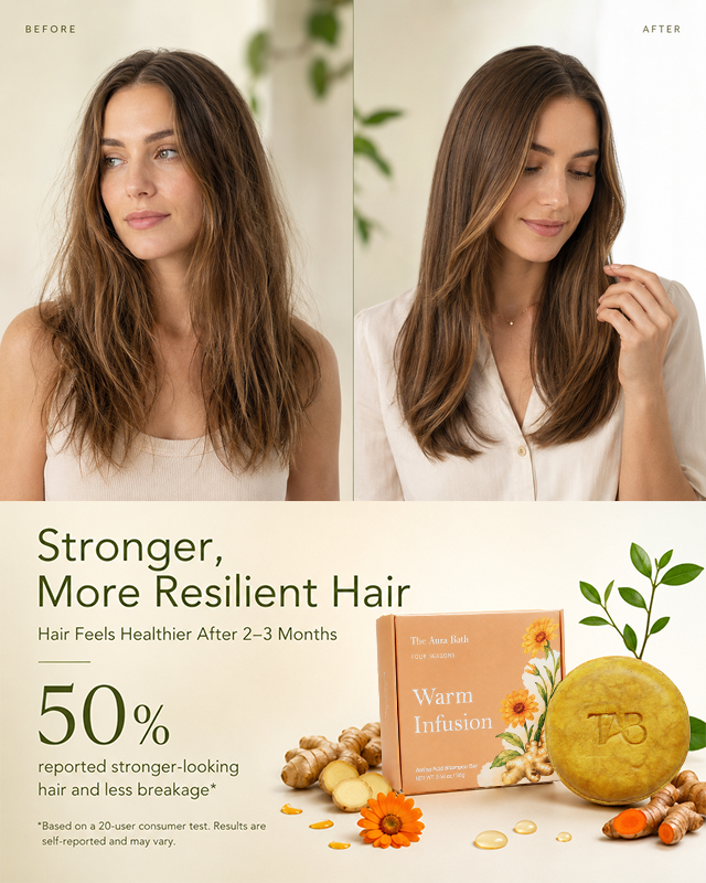 Four Season Series Shampoo Bar – Natural Solid Shampoo for Fine, Limp Hair – Oil-Balancing, Plastic-Free