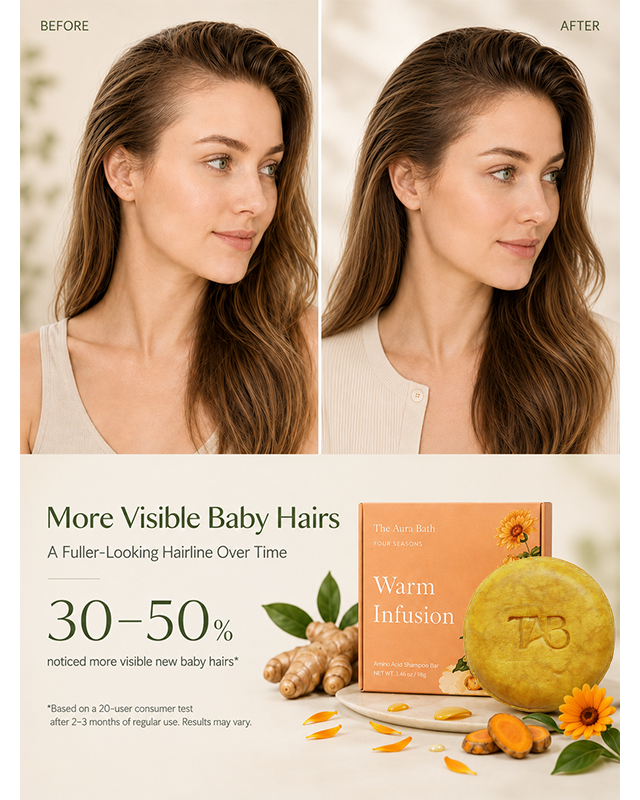 Four Season Series Shampoo Bar – Natural Solid Shampoo for Fine, Limp Hair – Oil-Balancing, Plastic-Free