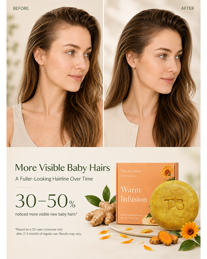 Four Season Series Shampoo Bar – Natural Solid Shampoo for Fine, Limp Hair – Oil-Balancing, Plastic-Free