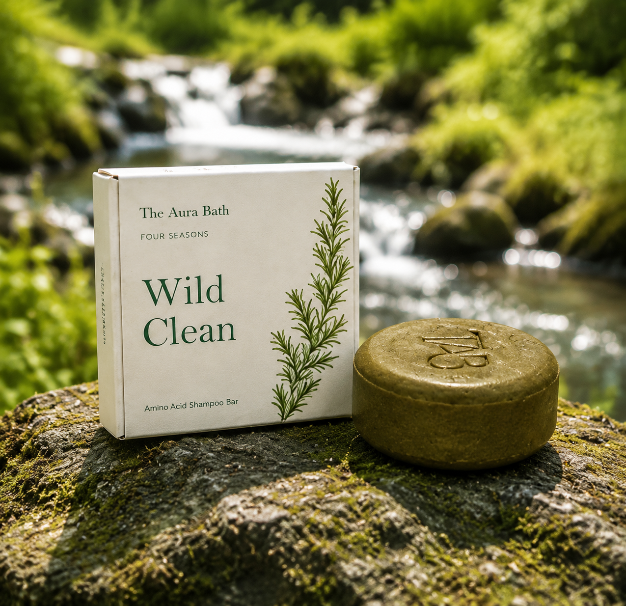 Four Season Series Shampoo Bar – Natural Solid Shampoo for Fine, Limp Hair – Oil-Balancing, Plastic-Free