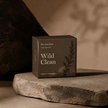 Wild Clean Shampoo Bar – Arborvitae Leaf + Clove for Brittle Breakage-Prone Hair