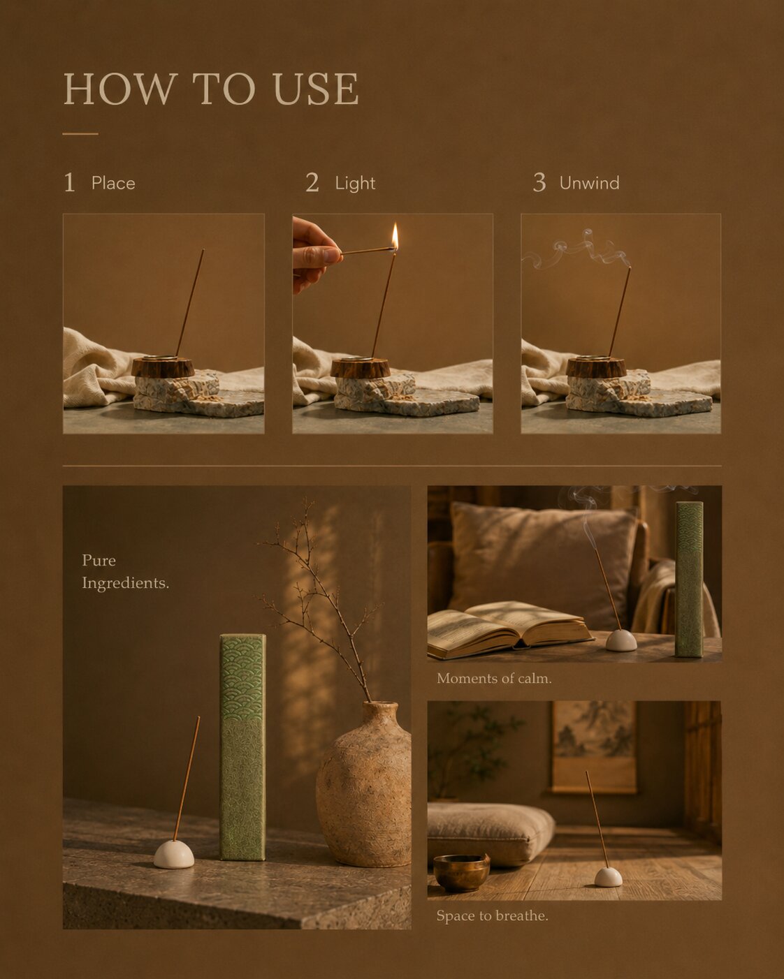 The Emperor's Lullaby Pear & Agarwood Incense Sticks