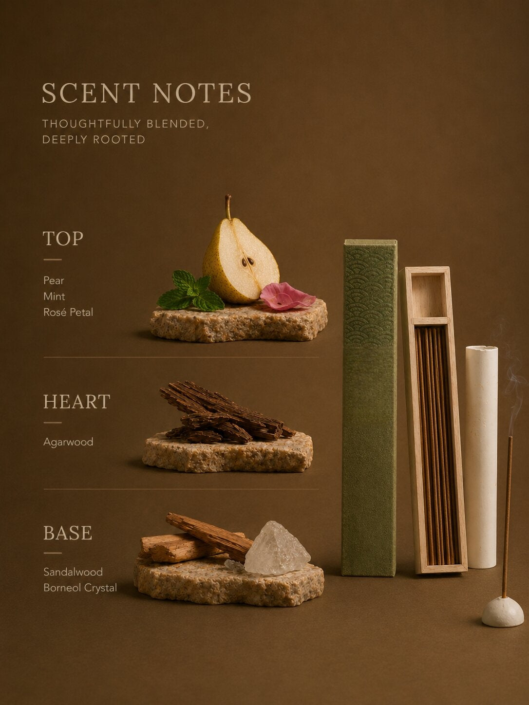 The Emperor's Lullaby Pear & Agarwood Incense Sticks