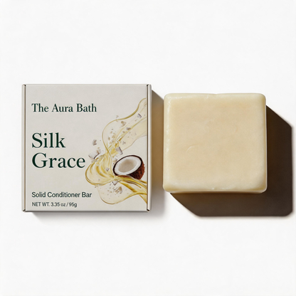 Silk Grace Solid Conditioner Bar – Alkali‑Free, Easy to Rinse‑Out
